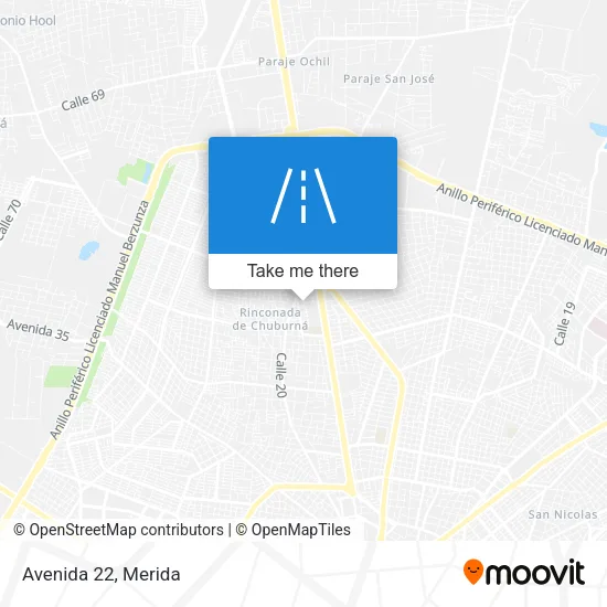 Avenida 22 map