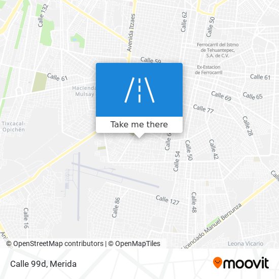 Calle 99d map