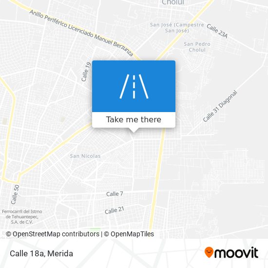 Calle 18a map