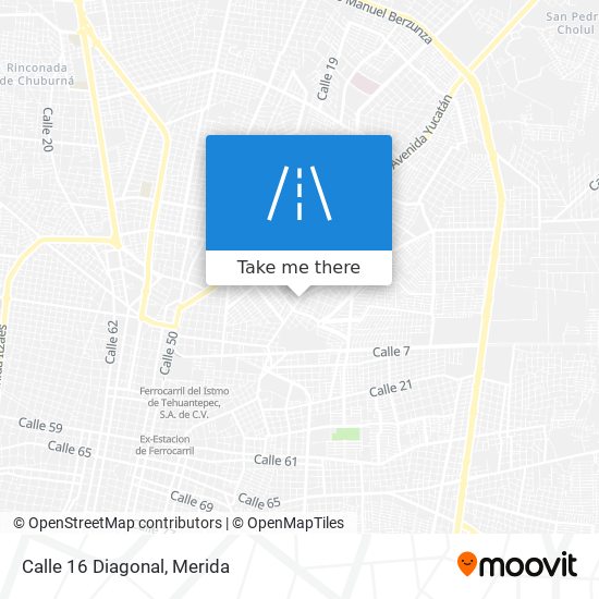 Calle 16 Diagonal map