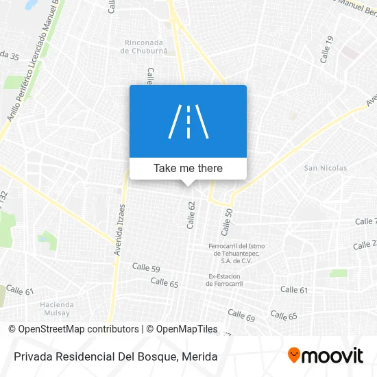 Privada Residencial Del Bosque map