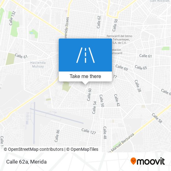 Calle 62a map