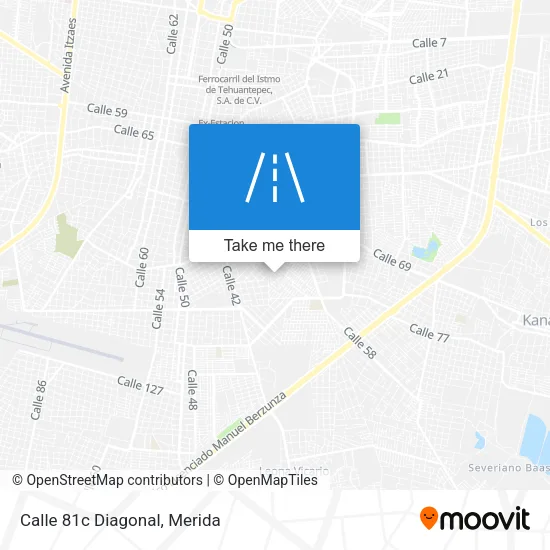 Calle 81c Diagonal map