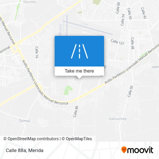 Calle 88a map