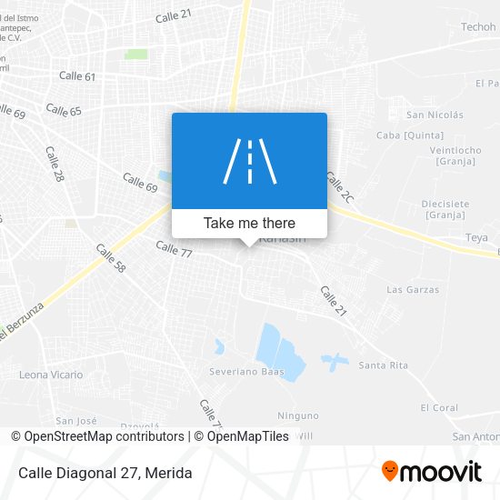Mapa de Calle Diagonal 27