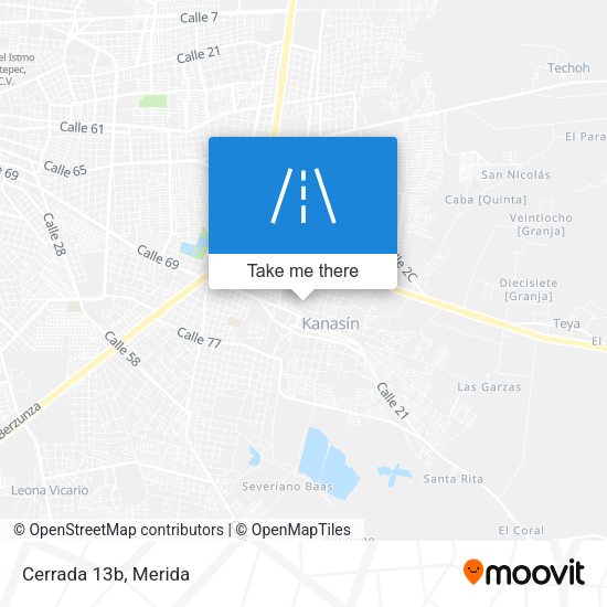 Mapa de Cerrada 13b