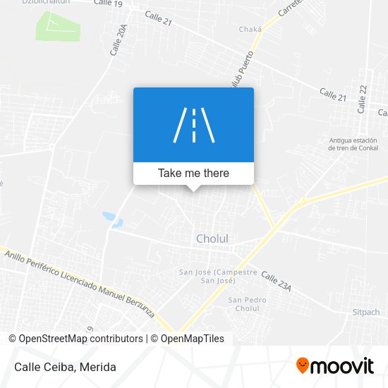 Mapa de Calle Ceiba