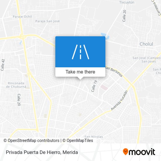 Privada Puerta De Hierro map