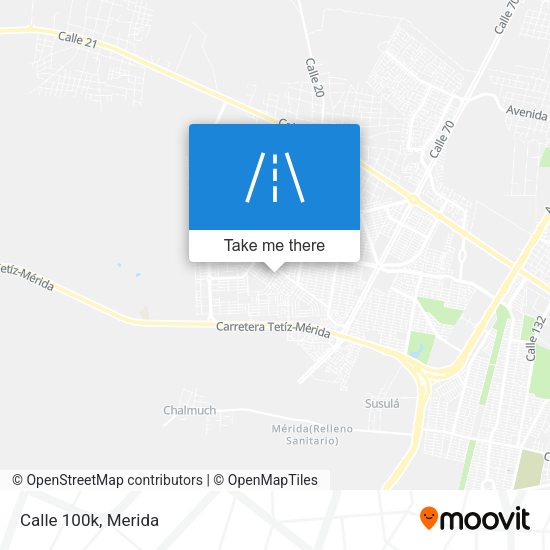 Mapa de Calle 100k