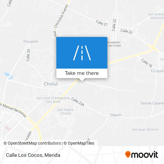 Calle Los Cocos map