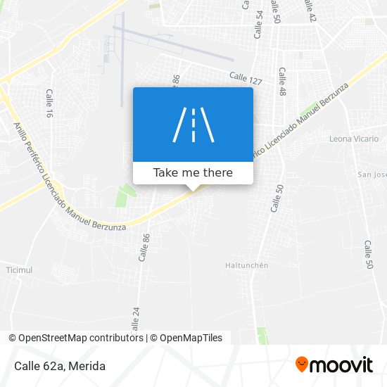 Calle 62a map