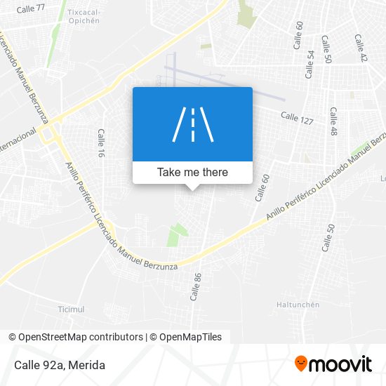 Calle 92a map