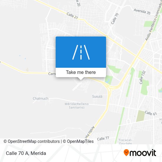 Calle 70 A map