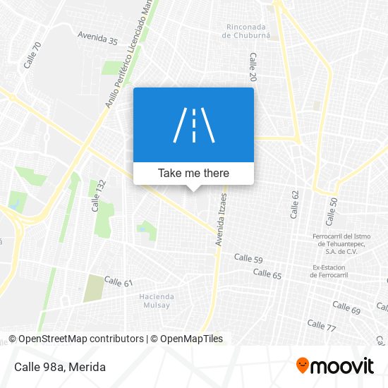 Calle 98a map