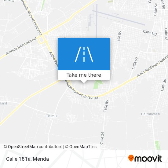 Calle 181a map