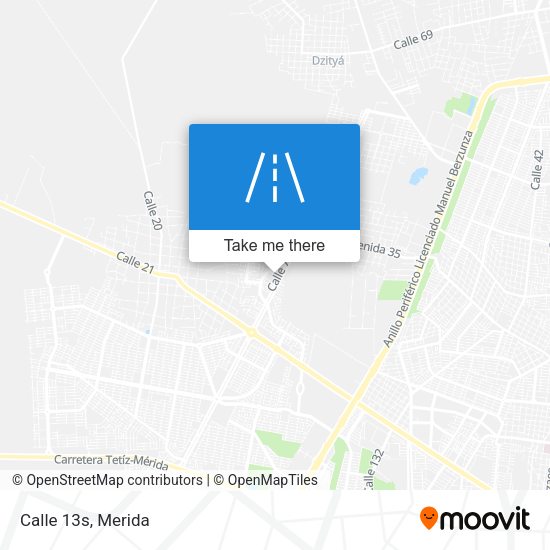 Mapa de Calle 13s