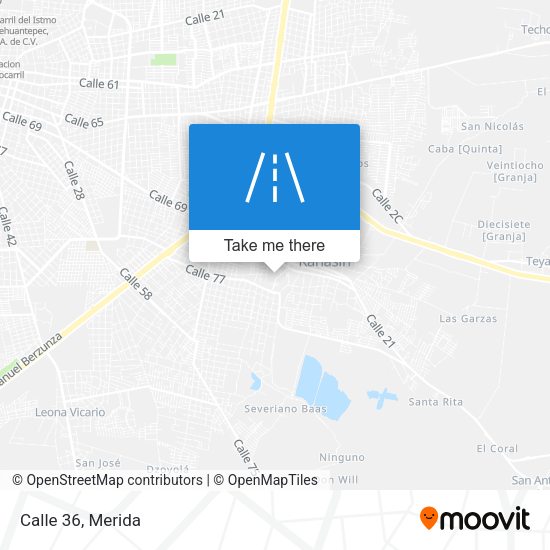 Mapa de Calle 36