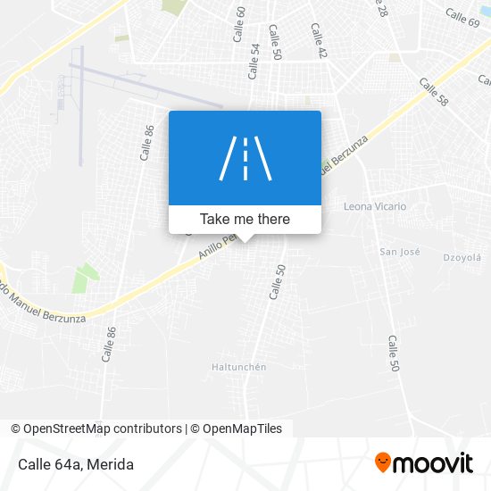 Calle 64a map