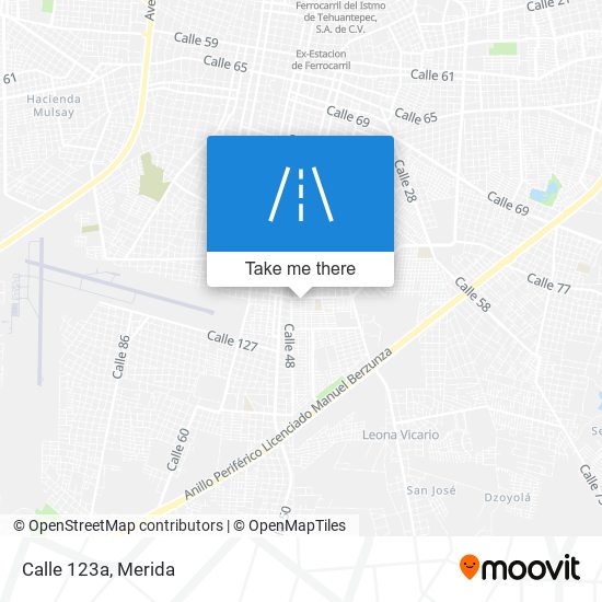 Calle 123a map