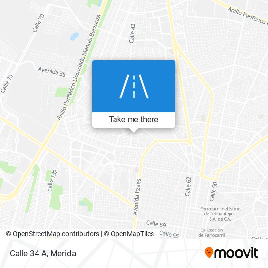 Calle 34 A map