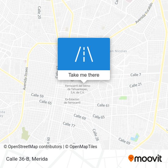 Calle 36-B map