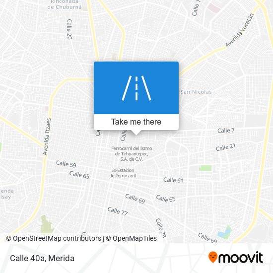 Calle 40a map