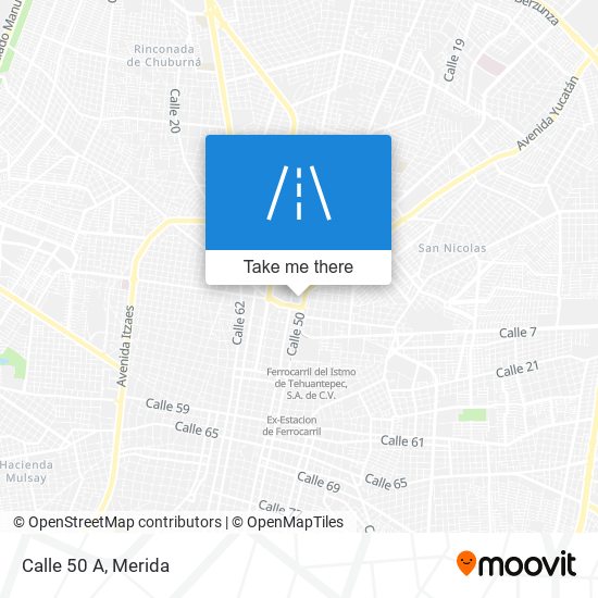 Calle 50 A map