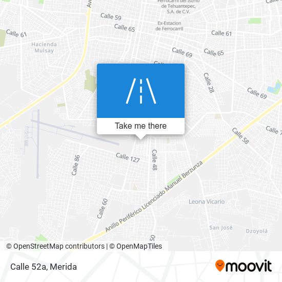 Calle 52a map