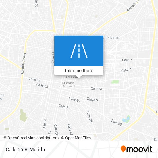 Calle 55 A map