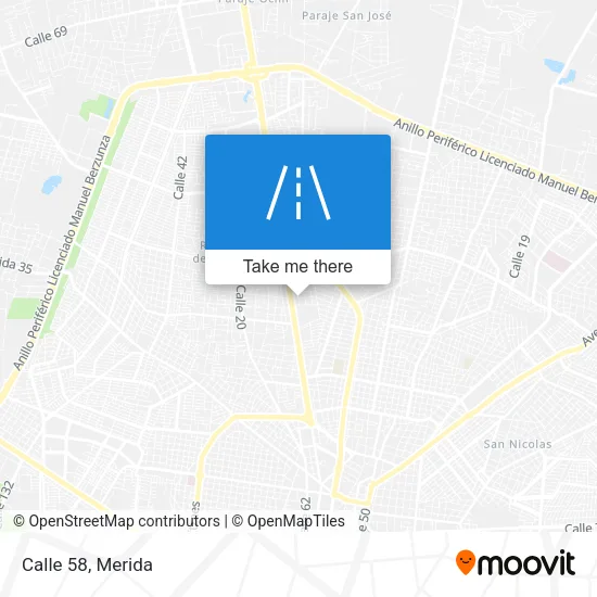 Mapa de Calle 58