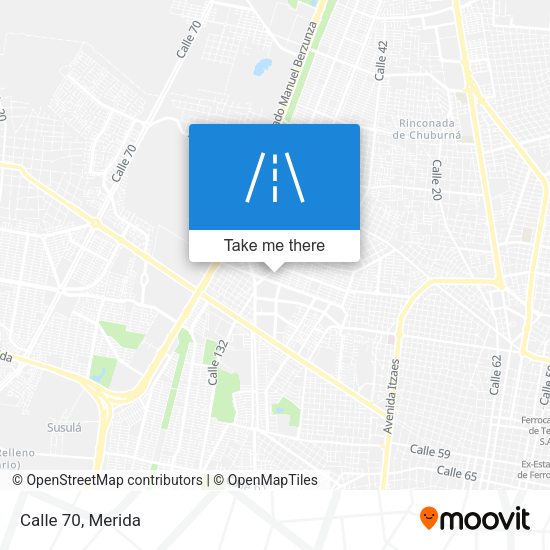 Calle 70 map