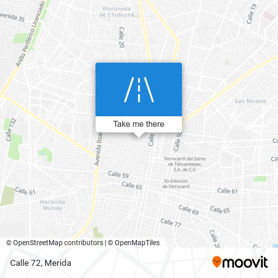 Calle 72 map