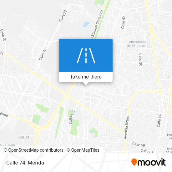 Calle 74 map