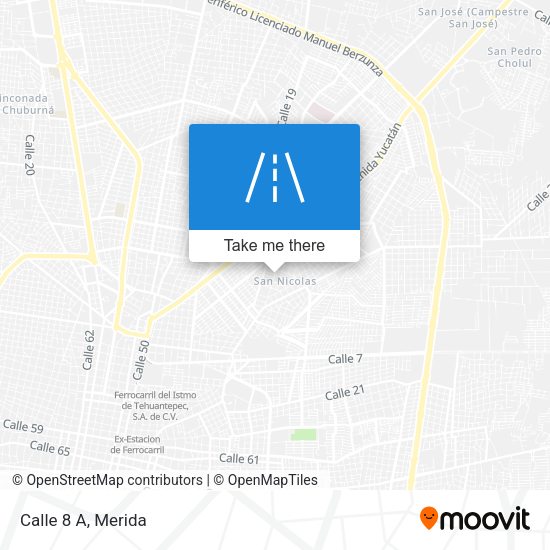 Calle 8 A map