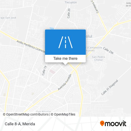 Mapa de Calle 8-A