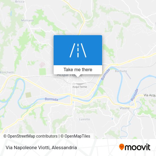 Via Napoleone Viotti map