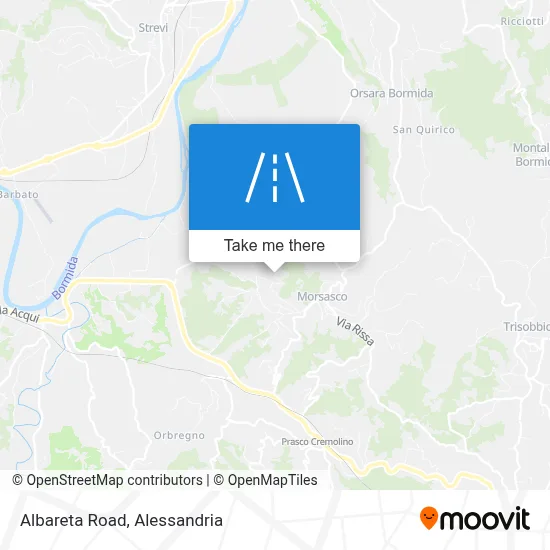 Albareta Road map