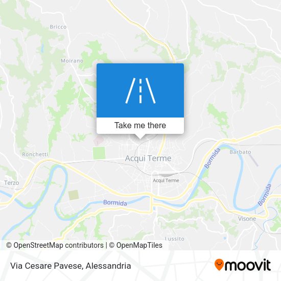 Via Cesare Pavese map