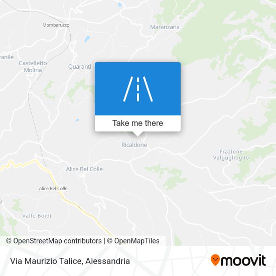 Via Maurizio Talice map