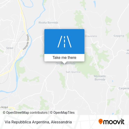 Via Repubblica Argentina map