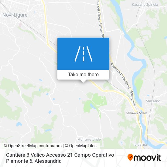 Cantiere 3 Valico Accesso 21 Campo Operativo Piemonte 6 map