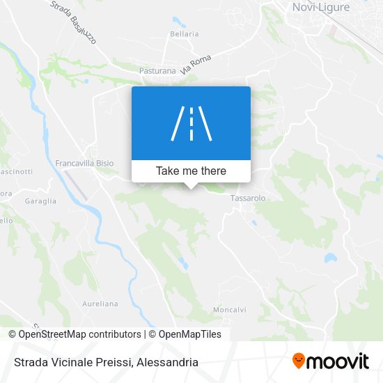 Strada Vicinale Preissi map