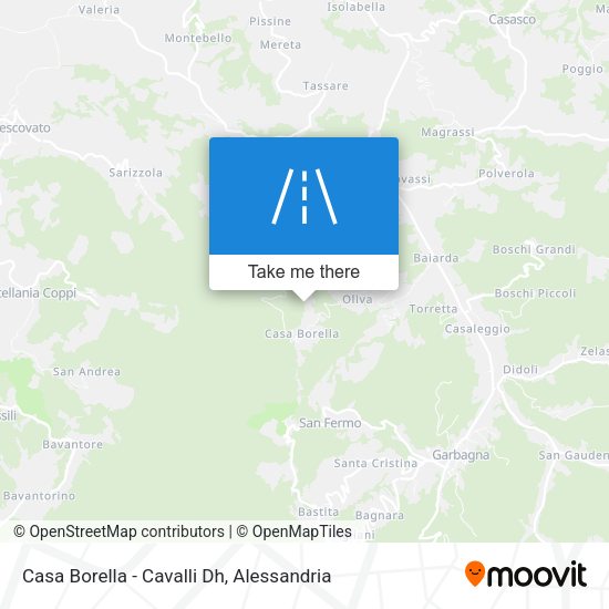 Casa Borella - Cavalli Dh map