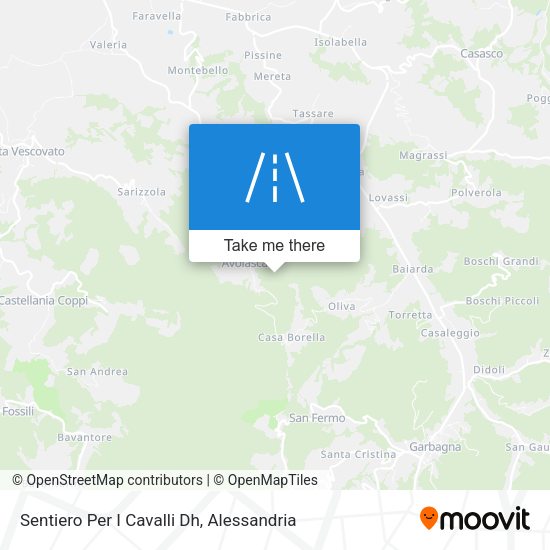 Sentiero Per I Cavalli Dh map