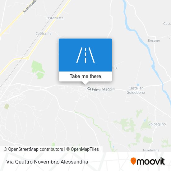 Via Quattro Novembre map