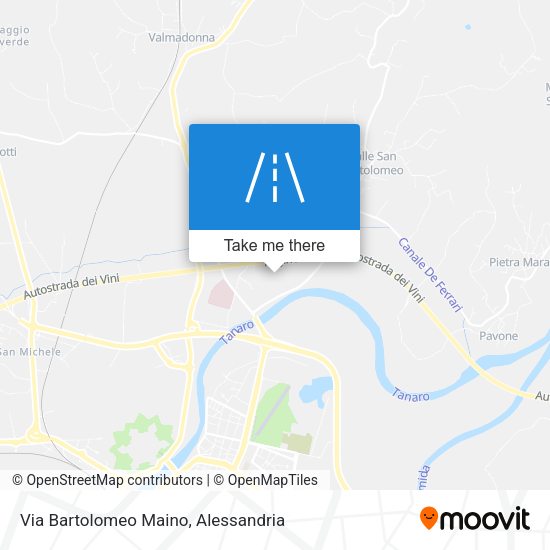 Via Bartolomeo Maino map