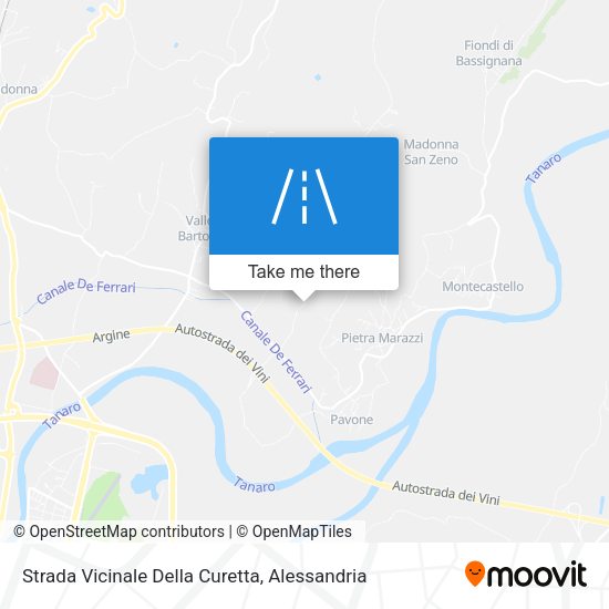 Strada Vicinale Della Curetta map