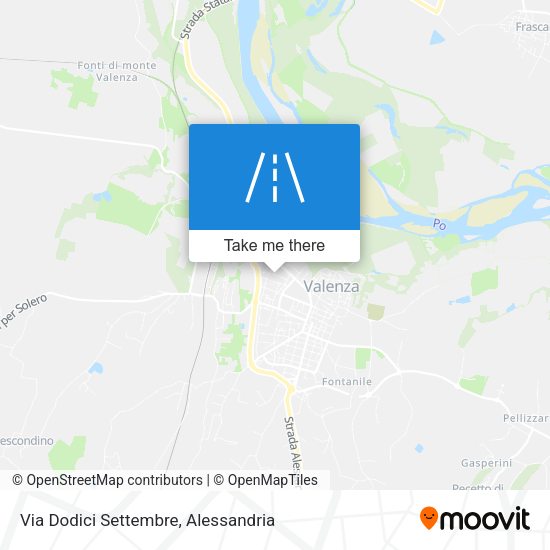 Via Dodici Settembre map