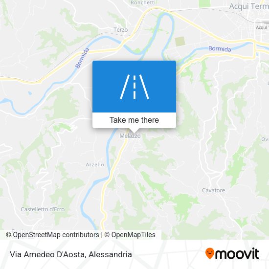 Via Amedeo D'Aosta map