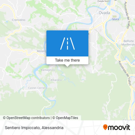 Sentiero Impiccato map
